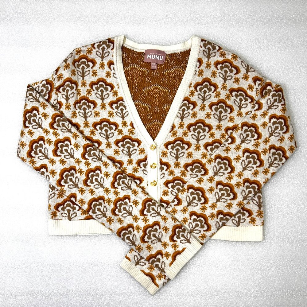 Show Me Your MUMU Honey Wallflower Cardigan Sweater Carti Cardi  XS